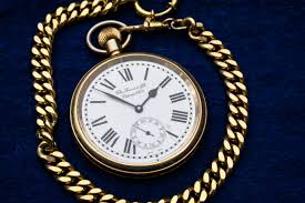 Gold Pocketwatch with Roman Numerals